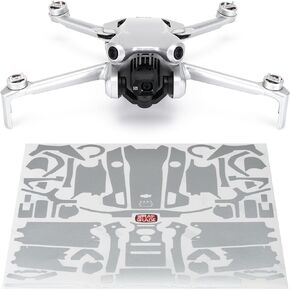 ملصقات جلدية WRAPGRADE متوافقة مع DJI Mini 4 Pro | غلاف كامل (أزرق ستراتوسفير)