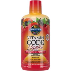 فيتامينات متعددة من جاردن أوف لايف - مكمل فيتامين كود سائل خام كامل للفيتامينات الغذائية، نباتي، بدون مواد حافظة، مانجو برتقال، سائل 30 أونصة - قد تختلف التعبئة in Kuwait