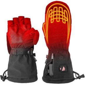 قفازات ActionHeat 5V النسائية المُدفأة بالبطارية - قفازات شتوية 2 في 1 Mitten Plus - قفازات تعمل بالبطارية - طاقة تصل إلى 3.5 ساعة in Saudi Arabia