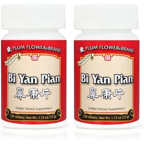 Bi Yan Pian, Nose Inflammation Pills, 120 Tablets (2 Pack) in Saudi Arabia