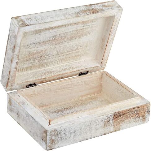 Better World Bio Rustic Decorative Wooden Box With Hinged Lid, Storage Box, Trinket Box, Memory Box for Keepsakes, Engraved with the Tree of Life Design, Paulownia Wooden Decor Box, 6"x4"x2" in Saudi Arabia