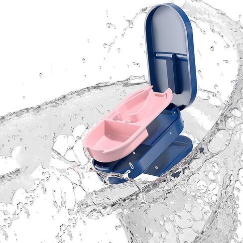 قطاعة حبوب صغيرة 2 في 1 مع شفرة من الستانلس ستيل من ال اس سي اتش لتقسيم الحبوب الصغيرة او الكبيرة (قطعتان، ابيض وازرق) in Kuwait