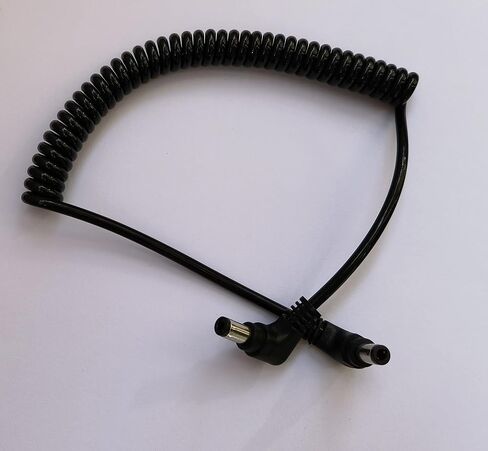 Stretchable Coiled 5.5mm/2.5mm DC Power Cable Extension Power Supply Cale for Photography BMCC Camera in Saudi Arabia
