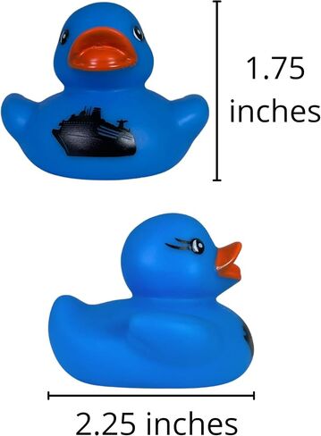Cruise Ship Cruising Ducks Rubber Duck | Bulk 20 Pack | Rubber Ducky 2.25 inches Wide and 1.75 inches Tall | Use with Cruising Duck Tags | Carnival Blue with Ship in Saudi Arabia