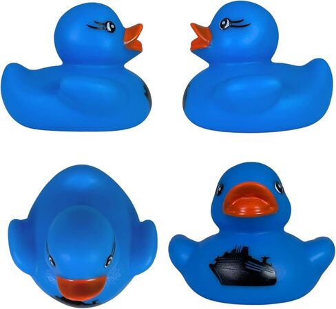 Cruise Ship Cruising Ducks Rubber Duck | Bulk 20 Pack | Rubber Ducky 2.25 inches Wide and 1.75 inches Tall | Use with Cruising Duck Tags | Carnival Blue with Ship in Saudi Arabia