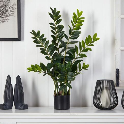 Nearly Natural 3’ Zamioculcas Artificial Silk Plants, Green in Saudi Arabia