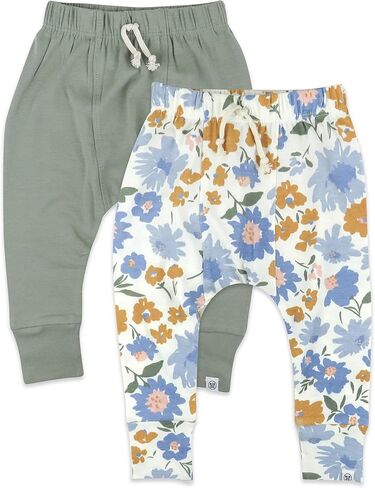HonestBaby Multipack Honest Pants Joggers سحب على القطن العضوي للأطفال الرضع والأطفال الصغار، الأولاد والبنات للجنسين (Legacy) in Kuwait
