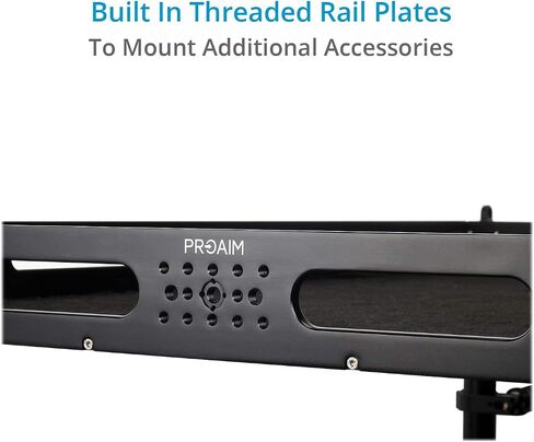 PROAIM Atlas V2 Video Production Camera Cart (38") for Film/Studio/Stage. Lip Down Option, Dovetail Wheels w/Brakes. Stores & Carries Your Gear Safely, Smooth Mobility. 500kg/1100lb Payload in Saudi Arabia