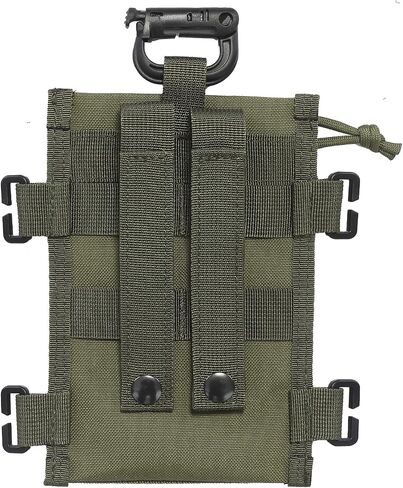 TAXATM Horizontal Molle Patch Panel Zipper Pouch, Molle Patch Display Holder for Backpack, Mini Patch Board Include PVC Flag Patch in Saudi Arabia