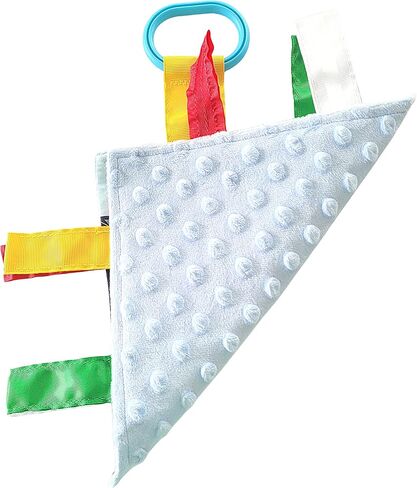 Baby Jack & Co 8x8" Learning Lovey Chicago Illinois Tag Toys for Babies - Baby Crinkle Toys - Soft & Safe - Learn USA Cities and Shapes - Ideal Baby Toy & Gift BPA Free w/ Stroller Clip in Kuwait