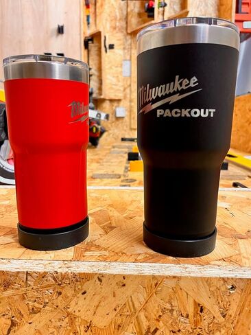 StealthMounts Mount for Packout Tumbler | متوافق مع أكواب ميلووكي بوزن 20 أونصة و30 أونصة | 2 حامل أكواب أسود متضمن | صنع في المملكة المتحدة in Saudi Arabia