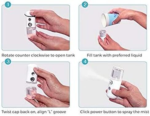 Spread Pixie Dust Nano Mister Sanitizer Spray Disinfectant Mist Sanitizing Spray Machine for Home, Office,Car,Hotel Mist Sanitizer Sprayer (White) in Saudi Arabia
