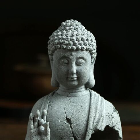 Buddha Statue for Home Stone Zen Garden Accessories Meditation Zen Garden Yoga Bonsai Micro Landscape Feng Shui Decor Fish Tank Aquarium Decorations in Kuwait