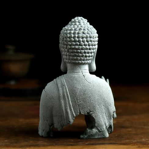 Buddha Statue for Home Stone Zen Garden Accessories Meditation Zen Garden Yoga Bonsai Micro Landscape Feng Shui Decor Fish Tank Aquarium Decorations in Kuwait