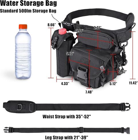 حقيبة مقاومة للماء العسكرية التكتيكية قطرة الساق الحقيبة نوع B الصليب فوق الساق التزحلق في الهواء الطلق الدراجات المشي لمسافات طويلة الفخذ حقيبة in Kuwait