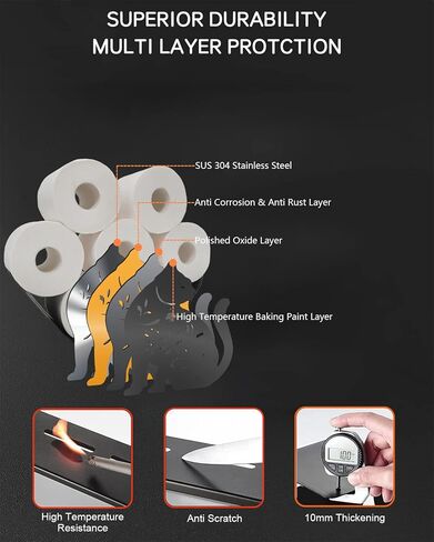 Sloth Toilet Paper Storage, Animal Bathroom Decorative Toilet Paper Holder for Extra 8 Rolls, Black Metal Bathroom Wall Mounted Decor in Kuwait