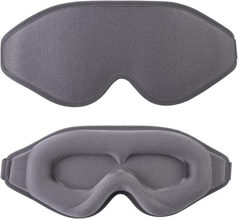 EMICUTE 3D Sleep Mask for Women Men Eye Covers, Super Comfort Eye Mask for Sleeping and Lash Extentions, 100% Blackout Blindfold for Flight Travel Yoga Nap in Saudi Arabia