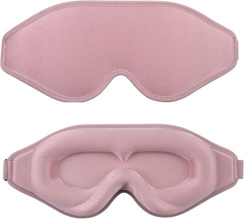 EMICUTE 3D Sleep Mask for Women Men Eye Covers, Super Comfort Eye Mask for Sleeping and Lash Extentions, 100% Blackout Blindfold for Flight Travel Yoga Nap in Saudi Arabia