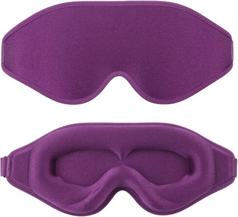 EMICUTE 3D Sleep Mask for Women Men Eye Covers, Super Comfort Eye Mask for Sleeping and Lash Extentions, 100% Blackout Blindfold for Flight Travel Yoga Nap in Saudi Arabia