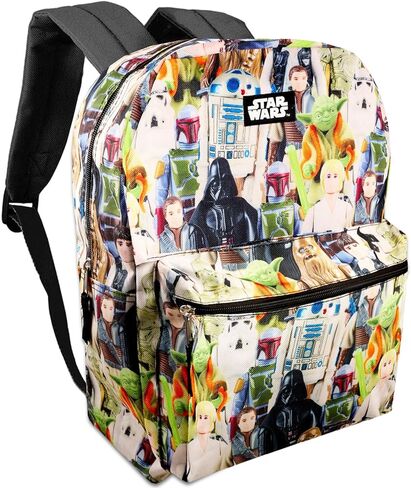 ديزني شوب حقيبة ظهر ستار وورز للاولاد والاطفال ~ شنطة مدرسية فاخرة مقاس 15 انش مع ملصقات (لوازم مدرسية ستار وورز)، شنطة ظهر ستار وورز، لوازم مدرسية ستار وورز، شنطة ظهر ستار وورز، ستار وورز, حقيبة ظهر in Kuwait