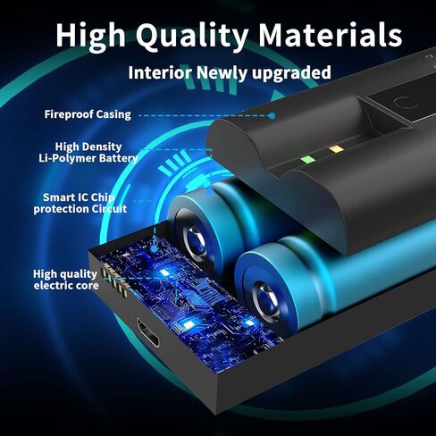 JUBOTY 2 حزم 6040mAh Li-ion 2023 بطارية بديلة جديدة مطورة متوافقة مع Ring-Video Doorbell 2/3/3plus/ 4 كاميرا/كاميرا لاصقة/كاميرا ثقب الباب/كاميرا كشاف بطارية قابلة للشحن in Kuwait