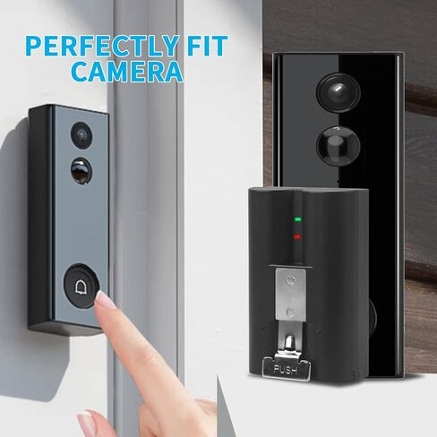 JUBOTY 2 حزم 6040mAh Li-ion 2023 بطارية بديلة جديدة مطورة متوافقة مع Ring-Video Doorbell 2/3/3plus/ 4 كاميرا/كاميرا لاصقة/كاميرا ثقب الباب/كاميرا كشاف بطارية قابلة للشحن in Kuwait