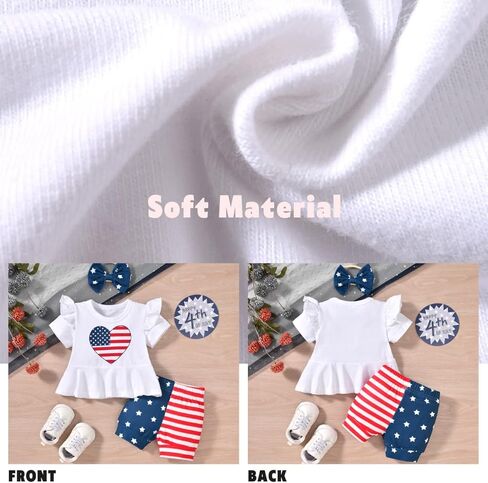 ملابس Aalizzwell للفتيات الصغيرات في الرابع من يوليو in Kuwait