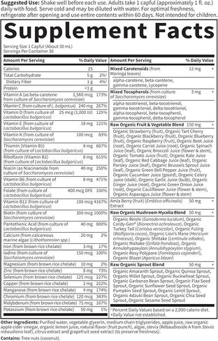 فيتامينات متعددة من جاردن أوف لايف - مكمل فيتامين كود سائل خام كامل للفيتامينات الغذائية، نباتي، بدون مواد حافظة، مانجو برتقال، سائل 30 أونصة - قد تختلف التعبئة in Kuwait