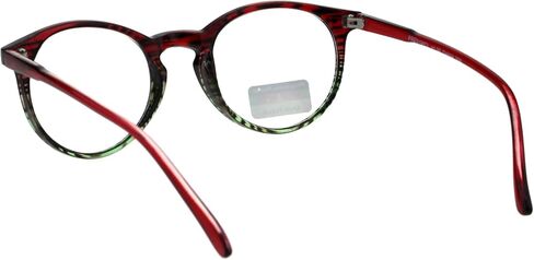 SA106 Round Keyhole Thin Plastic Horn Rim Tri-focal Progressive Reader Eyeglasses in Saudi Arabia