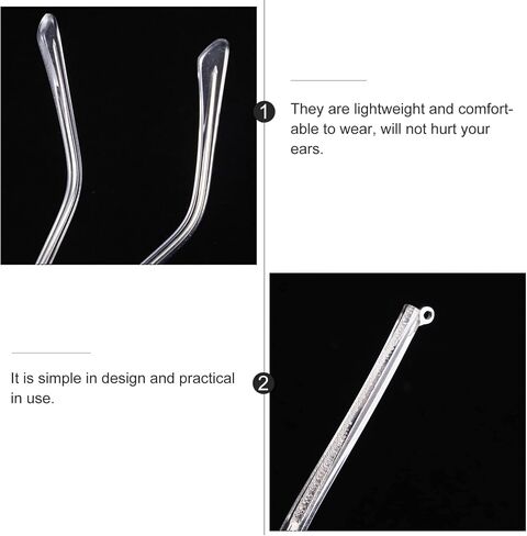 POPETPOP Eyeglass Replacement Arm- 1 Pair Universal Glasses Arm Replacement Legs Fashion Metal glasses replacement temple in Saudi Arabia