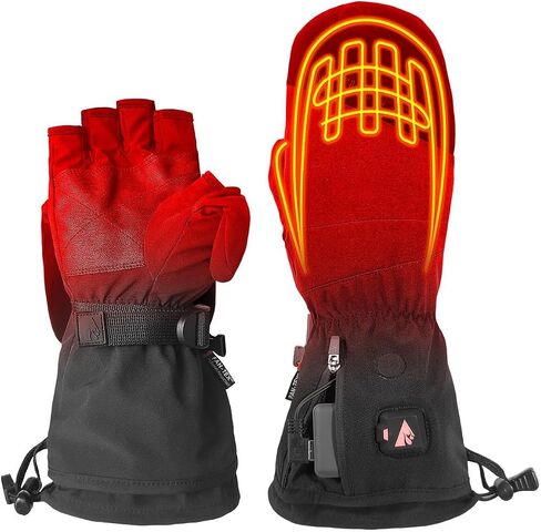ActionHeat 5V Women's Battery Heated Glomitts – 2-in-1 Mitten Plus Winter Gloves– Battery Operated Gloves – Up to 3.5 Hours Power in Saudi Arabia