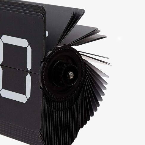 Cloudnola Flipping Out Wall and Tabletop Flip Clock, Battery Operated Digital Display (Black/Black) in Saudi Arabia