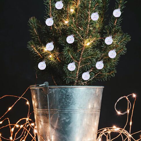 Desniltol 12 Pcs Iridescent Ornaments Plastic Balls in Kuwait