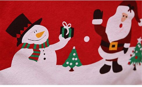 4Pcs Christmas Chair Cover Santa Hat Dining Chair Slipcovers Xmas Chair Back Covers Red Santa Clause and Snowman Chair Covers for Dining Room Holiday Festival in Kuwait