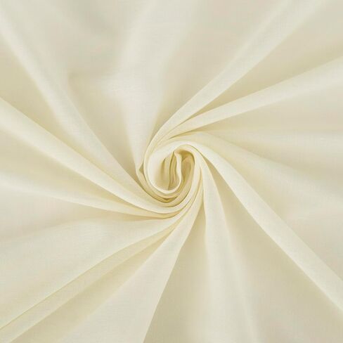 ستارة شفافة من القطن بنسبة 100% من Archaeo، مقاس 50 بوصة × 63 بوصة، كريمي in Kuwait