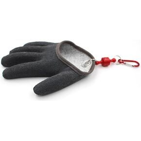 TOPIND Anti-Cut Fishing Glove Catch Fish Gloves Hunting Gloves Anti-Slip and Waterproof PE Wire Woven Latex Fishing Hunting Gloves with Magnet Release Fishing Tools