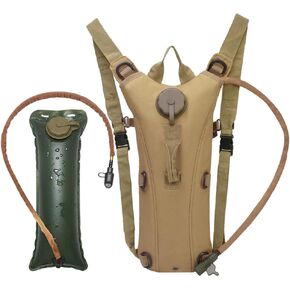 Hydration Pack Hiking Water Backpack with 3L Water Bladder, Adjustable Water Storage Reservoir Bag Men Women Running Vest for Hiking Running Cycling Climbing Camping
