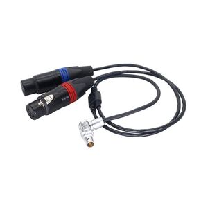 كابل صوت Eonvic لكاميرا ARRI Alexa Mini LF 6 Pin Male إلى Dual XLR 3 Pin Female Cable (الزاوية اليمنى) in Kuwait