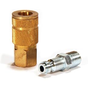 مجموعة وصلات توصيل نحاسية للسيارات مع قابس ذكر مقاس 1/4 بوصة من برايفت TK1001-2 ، قطعتين in Kuwait