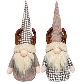 Dicusph 2PCS Gnome Christmas Decorations Christmas Gnome Christmas Ornaments Christmas Gnomes Christmas Gnomes Decorations Gnomes Christmas Decorations Gnomes Decorations for Home (Brown) in Kuwait