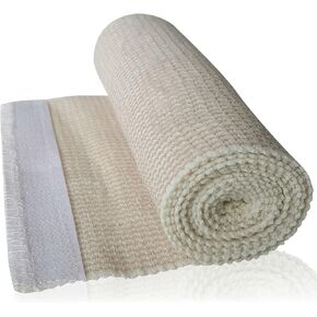 Elastic Bandage Wrap 2 Pack By HGP - Long Compression Bandage With Touch Closure At Both Ends - Extra Wide 6inch X 15 Foot - Precise Compression Wraps Lower Legs, Knee, Ankle or Chest With No Clips in Saudi Arabia