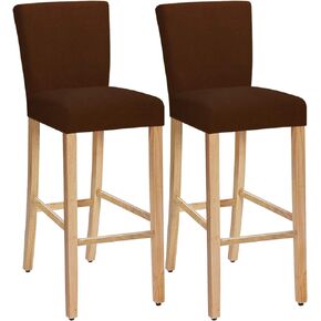 SHILV. HOME Stretch Removable Washable Bar Stool Covers,Dining Room Chair Covers,Barstool Chair Slipcovers Pub Counter Seat Cover (Navy,Set of 4)