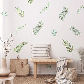 276 Pieces Country Leaves Peel and Stick Wall Decals Leaves Wall Decals Modern Wall Art Decals Temperate Leaves Wall Decals Stickers Fresh Leaf Wall Decals Plants Tree Leaves for Kids Nursery Room in Kuwait