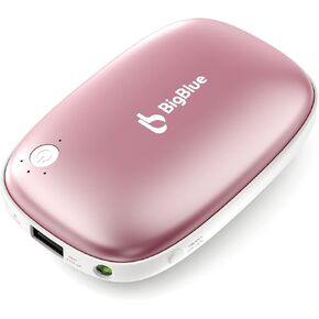 BigBlue Rechargeable 3-in-1 6000mAh Hand Warmer, Electric Reusable Hand Warmer with Emergency Light for Winter Sports, Ski, Hiking, Camping, Gift-Giving and More in Kuwait
