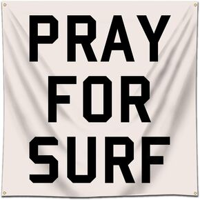 لافتة مور براي لركوب الأمواج، اقتباسات ملهمة، علم معلق على الحائط لديكور غرفة النوم in Kuwait