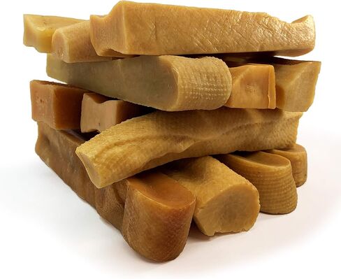 Chewmeter Himalayan Yaky Cheese Chew, 100% Natural, Long Lasting, Gluten Free, Healthy & Safe Dog Treats, Lactose & Grain Free, Protein Rich, Stain Free, Large, For Dogs 55 Lbs & Under, 3 lb Bulk Tub in Kuwait