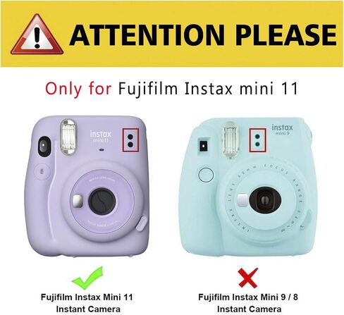 MUZIRI KINOKOO Close Up Lens for Fujifilm Instax Mini 11 with Self-Portrait Mirror, Fuji Instax Mini 11 Selfie Lens-Blue in Saudi Arabia