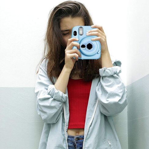 MUZIRI KINOKOO Close Up Lens for Fujifilm Instax Mini 11 with Self-Portrait Mirror, Fuji Instax Mini 11 Selfie Lens-Blue in Saudi Arabia