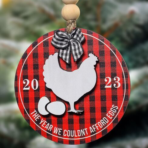 Christmas Ornaments 2023, Wooden Ornament for Christmas Tree, Funny Hot Topics 2023 Year Remember Trending Social Xmas Keepsake, Commemorative Events Holiday Hanging Decor, Friend & Family Bulk Gift in Saudi Arabia