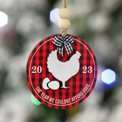 Christmas Ornaments 2023, Wooden Ornament for Christmas Tree, Funny Hot Topics 2023 Year Remember Trending Social Xmas Keepsake, Commemorative Events Holiday Hanging Decor, Friend & Family Bulk Gift in Saudi Arabia